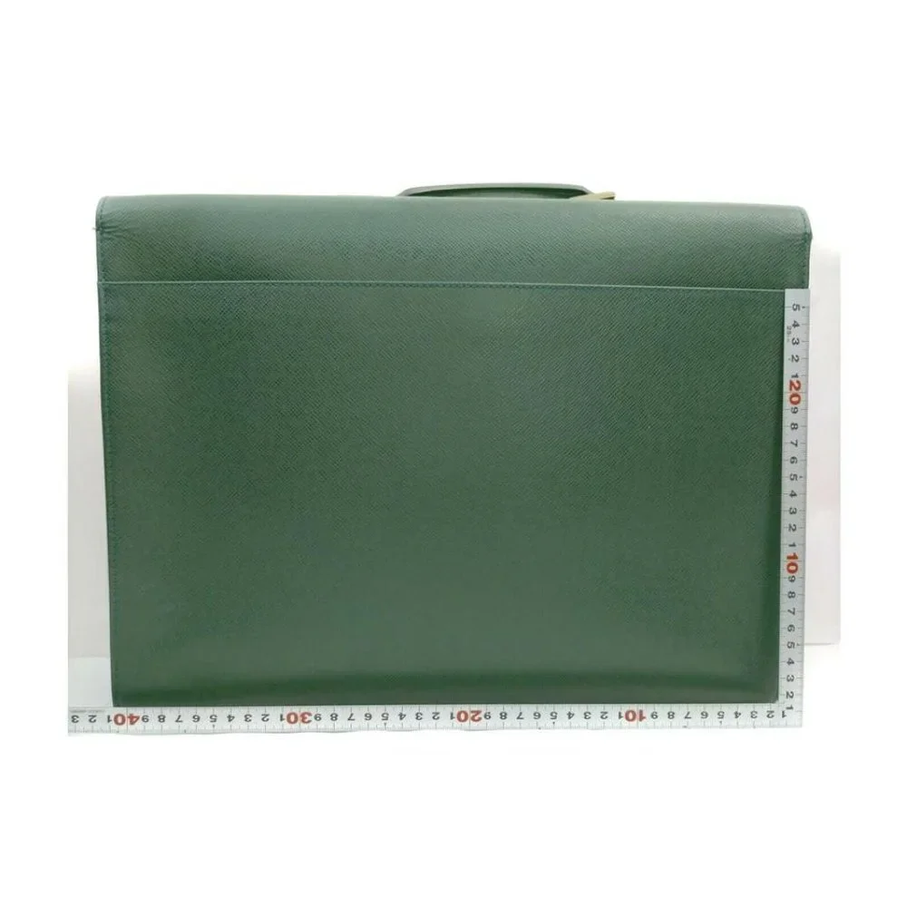 Louis Vuitton Green Taiga Leather Porte Documents